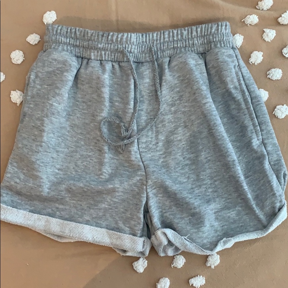 Gray sweat shorts